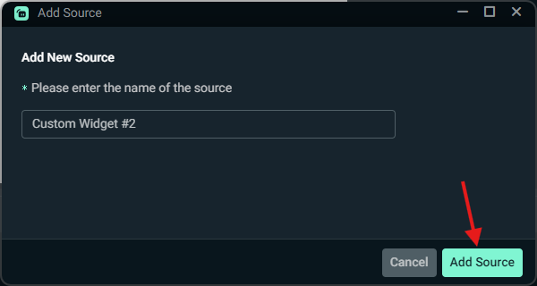 Second Custom Widget in Streamlabs Desktop